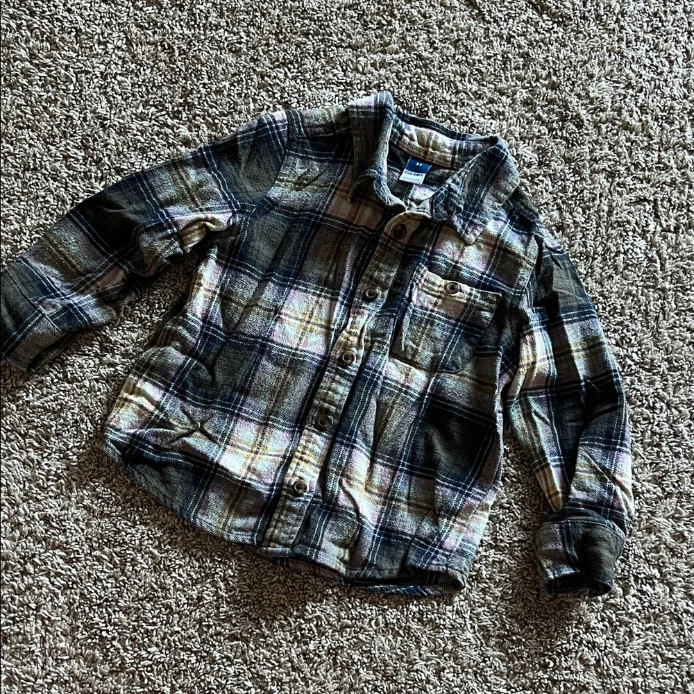 Old Navy Toddler Girl Flannel Shirt Size 3t